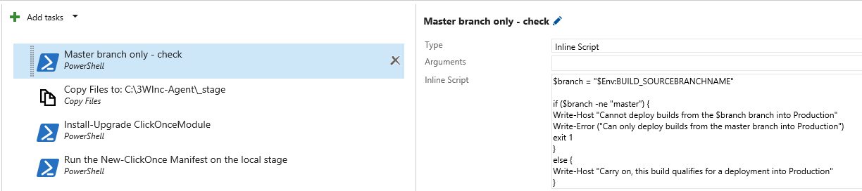 Implementing the Master Branch Only Rule