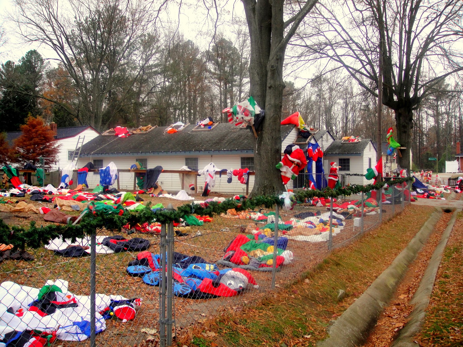 Hey there is Santa Sleeping on my lawn